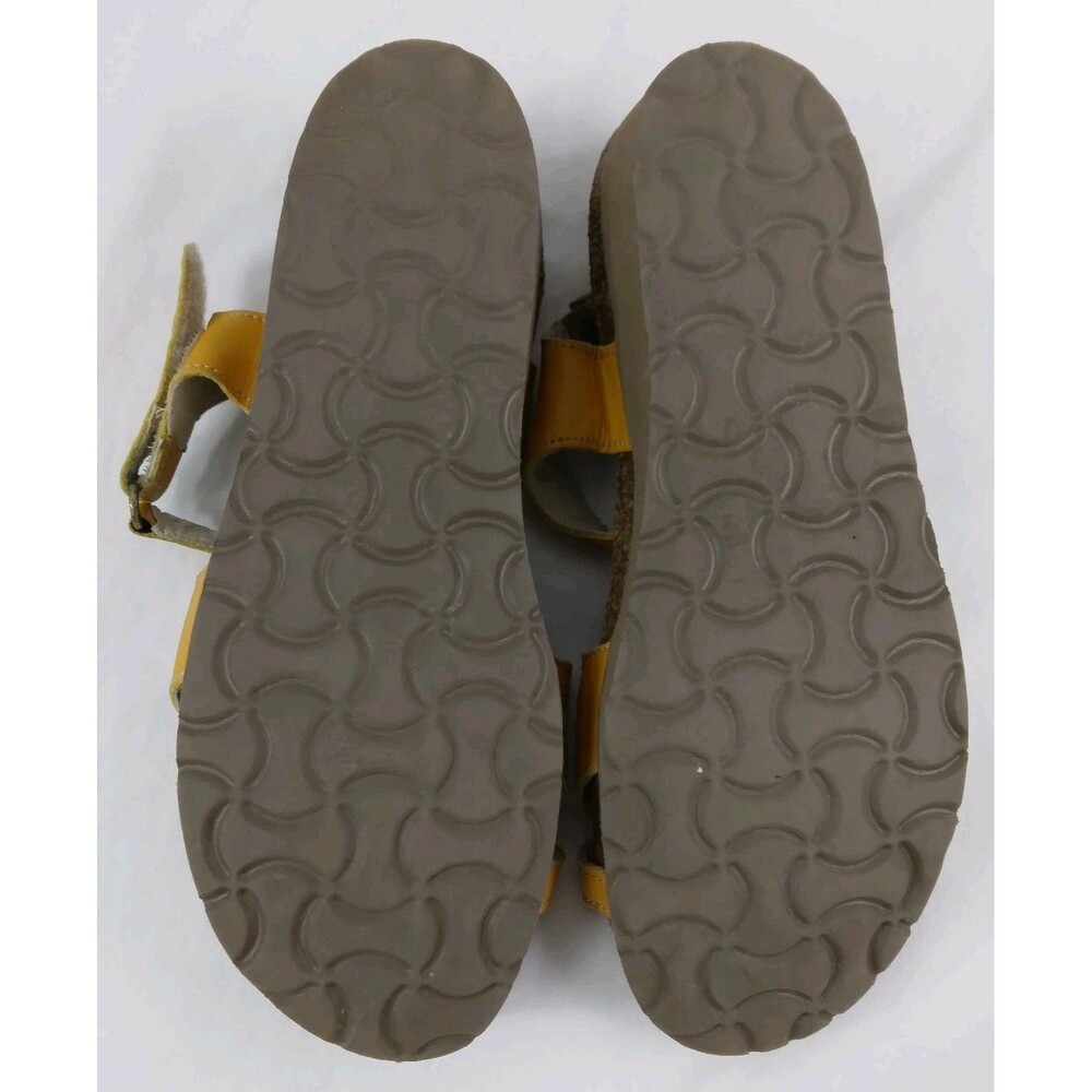 Naot Sandals Slingback Strappy Yellow Leather Open Toe Casual Womens 35 US 4 4.5 - Picture 11 of 12